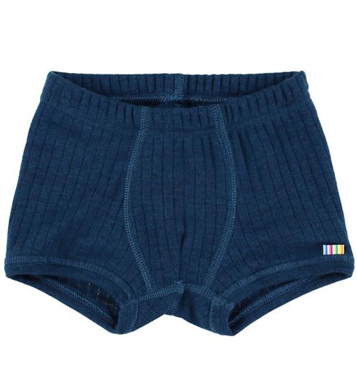 Joha Boxershorts - Uld - Rib - Mørk Turkis