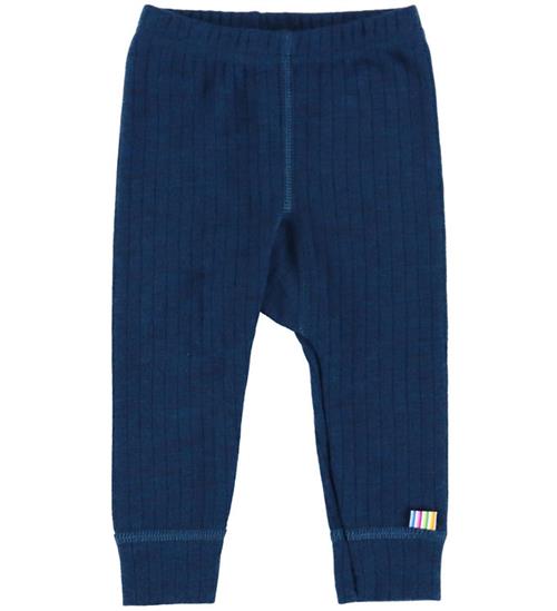 Joha Leggings - Uld - Rib - Mørk Turkis