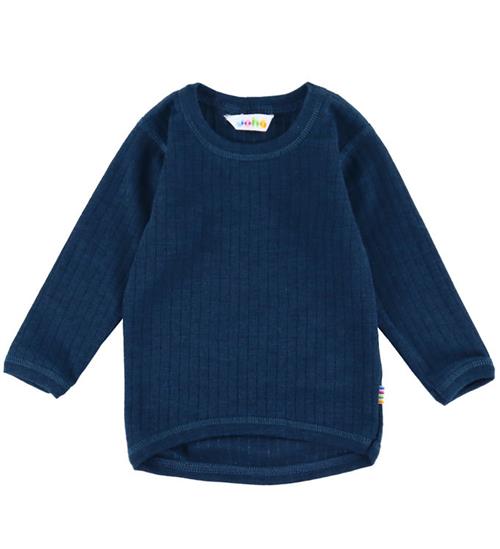 Joha Bluse - Uld - Rib - Mørk Turkis