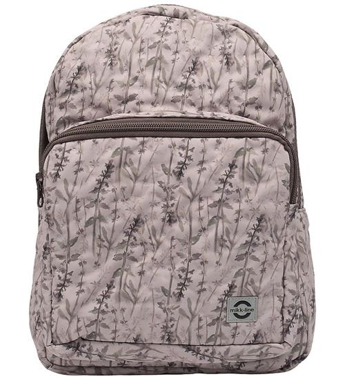 Mikk-Line Børnehavetaske - Cloud Gray m. Print