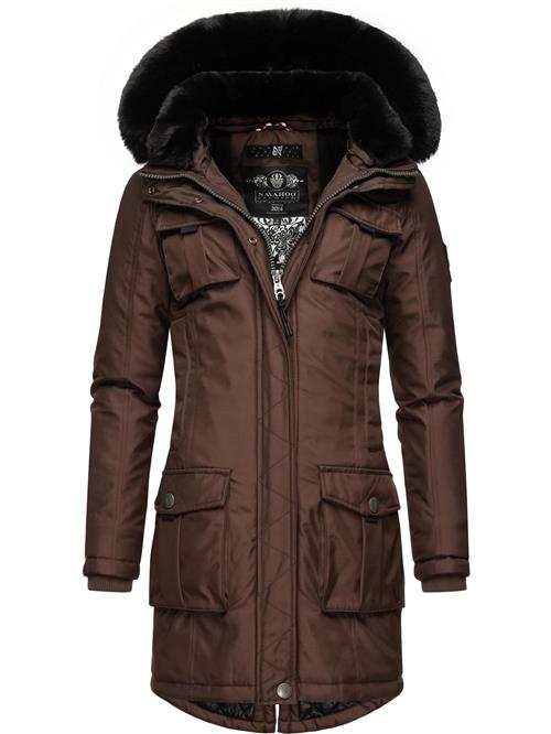 Se NAVAHOO Funktionsjakke 'Tiniis'  mørkebrun / sort ved About You