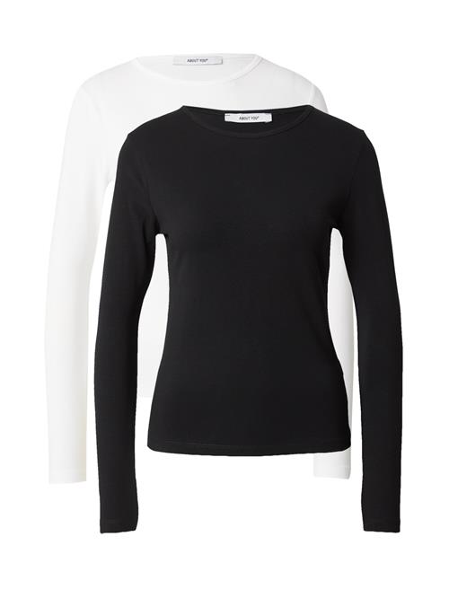 ABOUT YOU Shirts 'Layla'  sort / hvid
