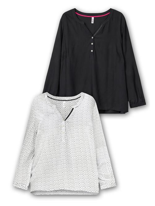 SHEEGO Tunika  sort / hvid