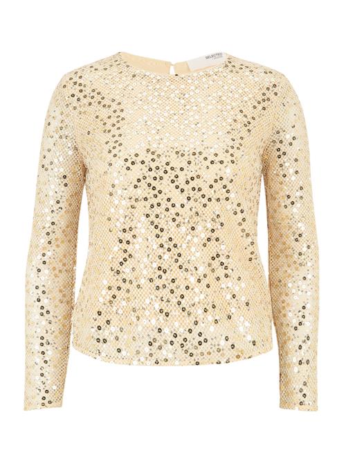 Se Selected Femme Petite Bluse 'NOEL'  guld ved About You