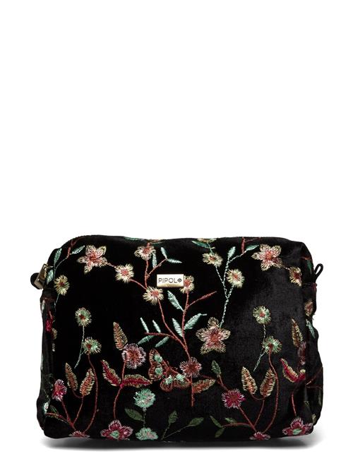 Garden Velvet Medium Cosmetic Pipol's Bazaar Black