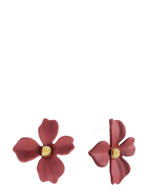 Lilly Earring By Jolima Burgundy