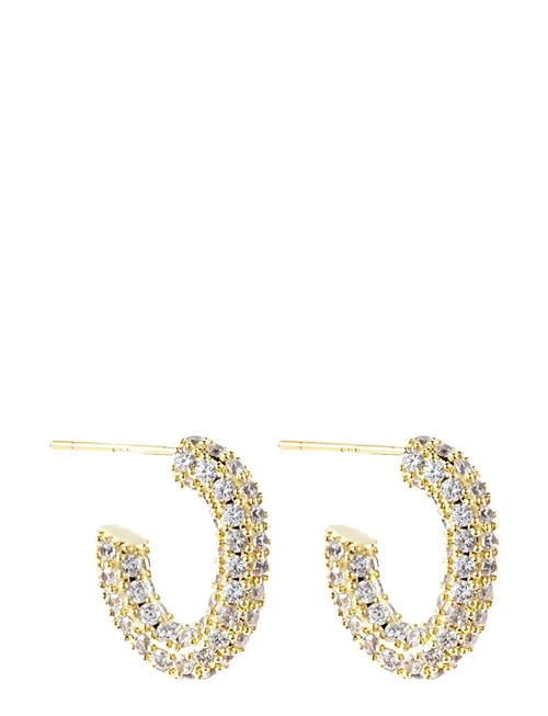 Monaco Pavé Hoops 13 Mm By Jolima Gold