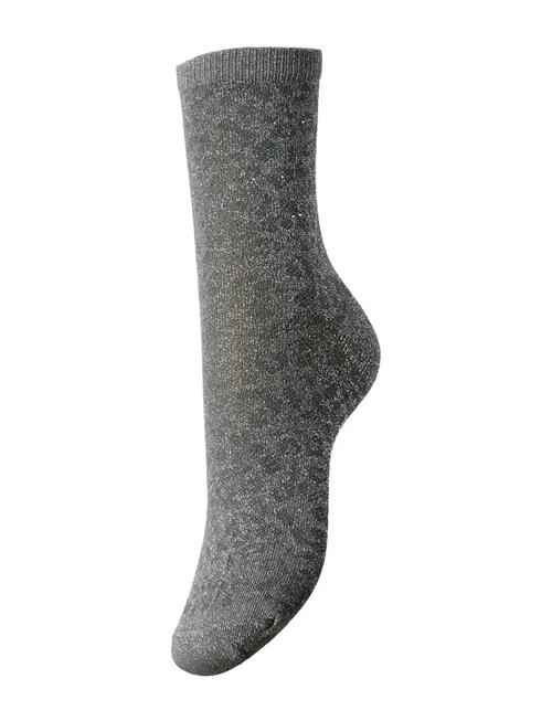 Pcsebby Glitter Long Aop Socks Noos Bc Pieces Grey