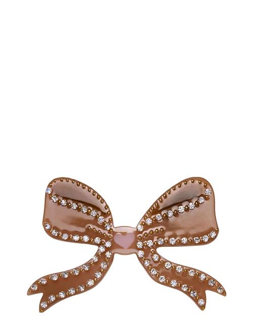 Bow Hair Clip Mocha Maanesten Brown