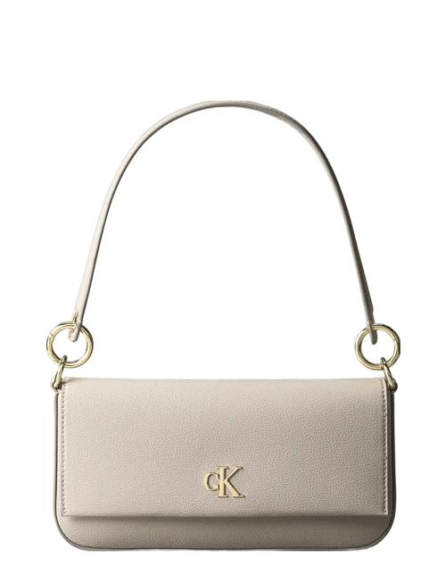 Minimal Monogram Shoulder Pouch Calvin Klein Cream