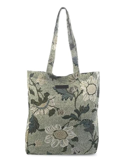 New Shopper Flower Linen Ceannis Green