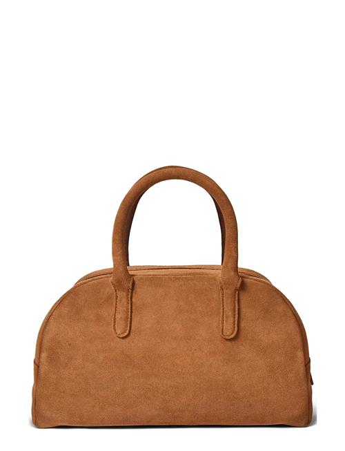 Fake Suede Bowling Bag Ceannis Brown