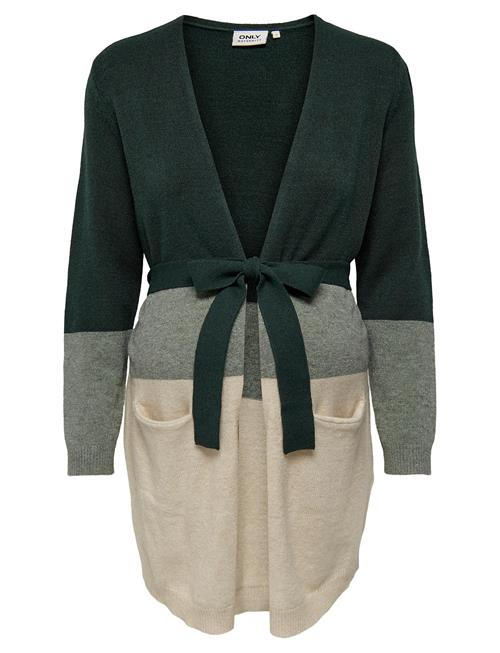 Se Olmqueen L/S Long Cardigan Knt Noos Only Maternity Patterned ved Booztlet