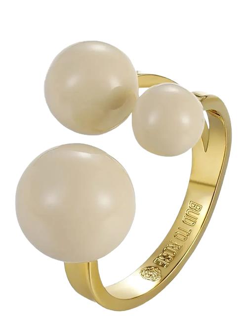 Brea Enamel Ring Bud To Rose Gold