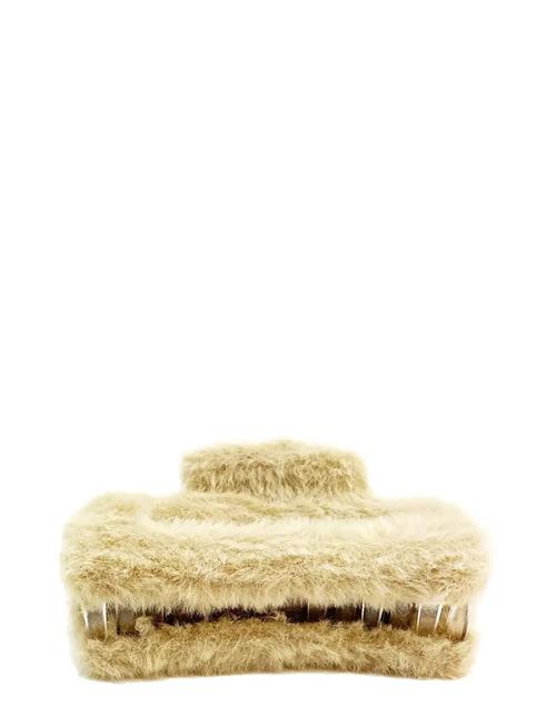 Cally Furry Clamp Big Beige Pipol's Bazaar Beige
