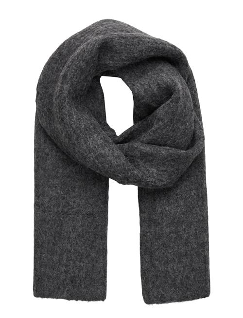 Rwtulip Wool Blend Rib Knit Scarf Rosemunde Grey