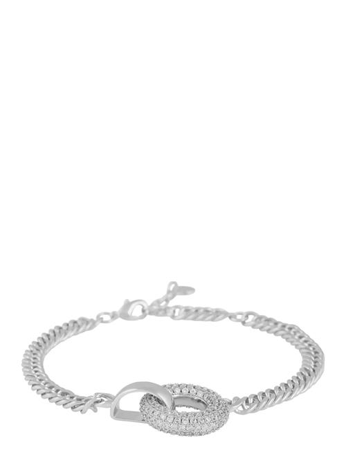 Liz Double Ring Crystal Brace SNÖ Of Sweden Silver