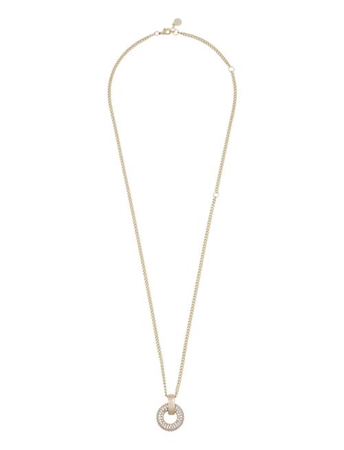 Liz Double Ring Crystal Pendant Neck 45 SNÖ Of Sweden Gold
