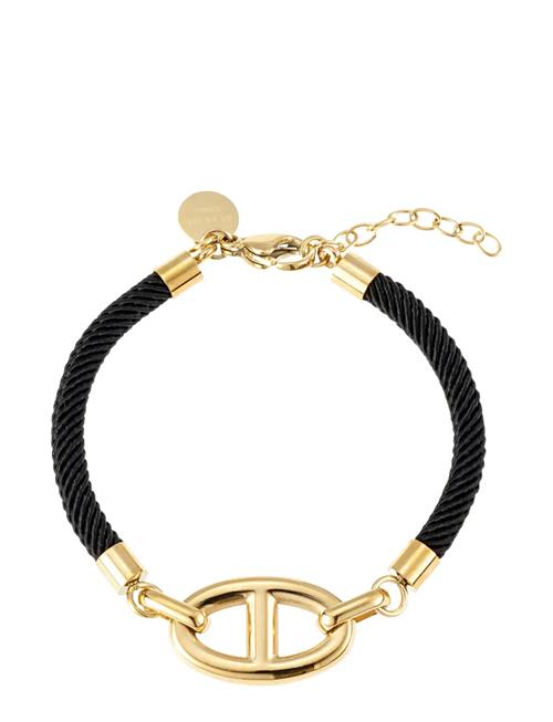 Celine Cord Bracelet By Jolima Black