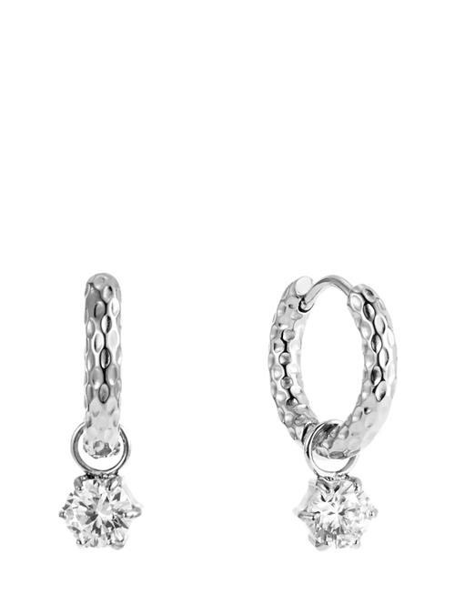 Como Hoop Earring Crystal By Jolima Silver