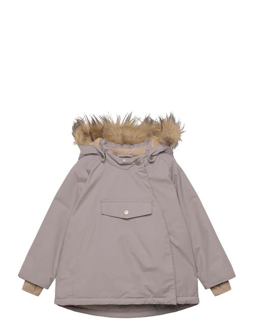 Matwang Fleece Lined Winter Jacket Fake Fur. Grs MINI A TURE Purple