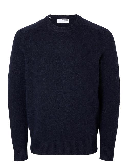 Slhrai Ls Knit Crew Neck Noos Selected Navy