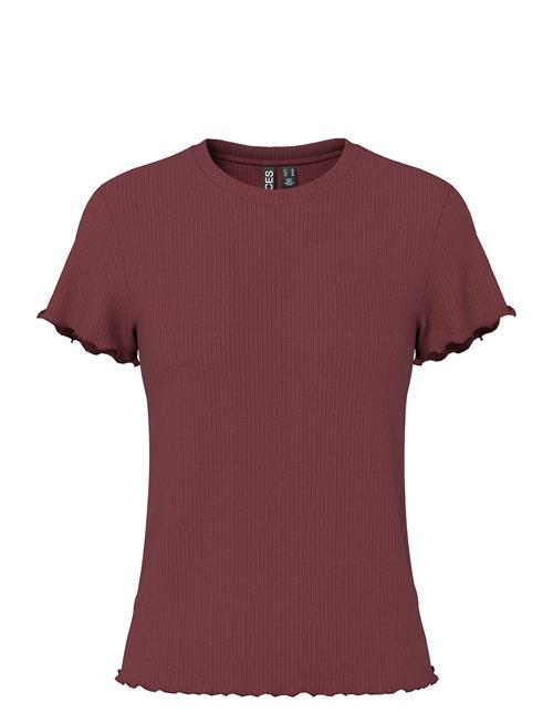 Pcnicca Ss O-Neck Top Noos Pieces Red