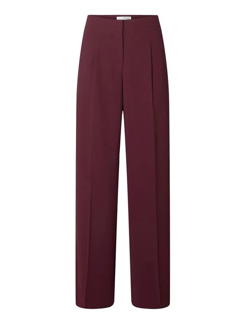 Slftinni Mw Wide Pant N Noos Selected Burgundy