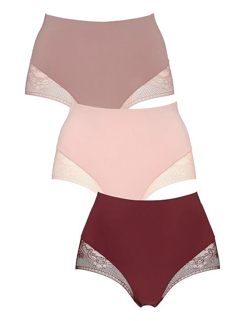 Seamless Maxi W Lace 3-Pack Missya Pink