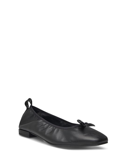 Freya Leather Ballet Flats ALOHAS Black
