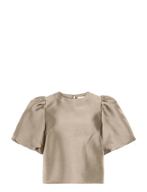 Vishina 2/4 O-Neck Top/Dc/Ka Vila Beige