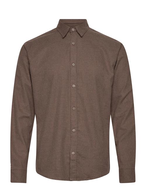 Russel Flannel Shirt Clean Cut Copenhagen Brown