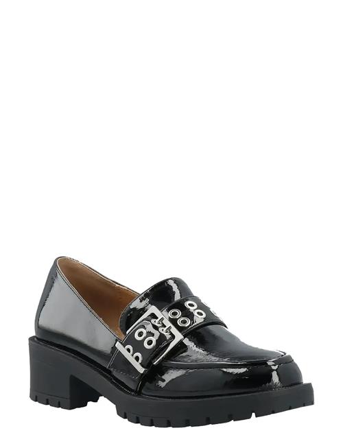 Biapearl Buckle Loafer Faux Leather Bianco Black