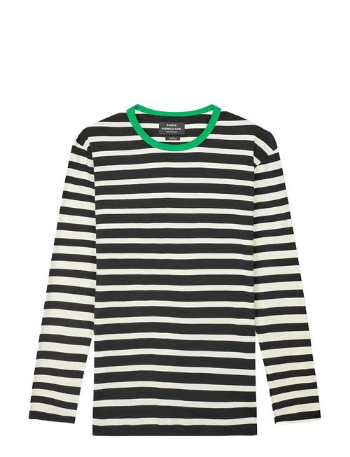 Trio Rib Tobias Tee Ls Mads Nørgaard Patterned