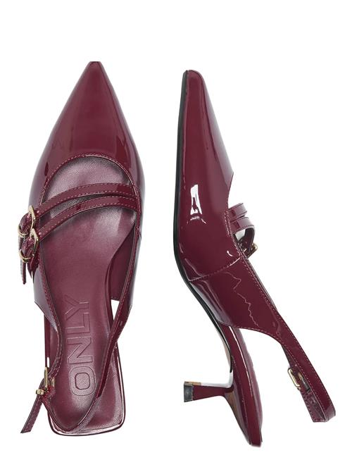 Onlcoco-8 Buckle Slingback Pump ONLY Burgundy