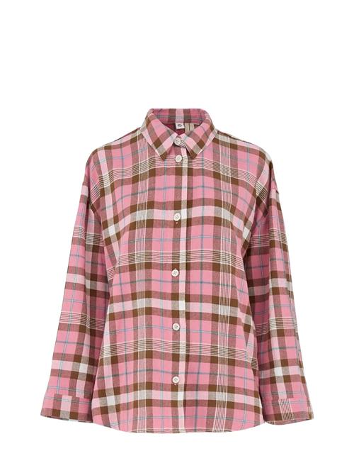 Se Flannel Shirt Becksöndergaard Pink ved Booztlet