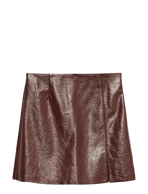Vmnelly Hr Colored Vinyl Skirt Noos Vero Moda Brown