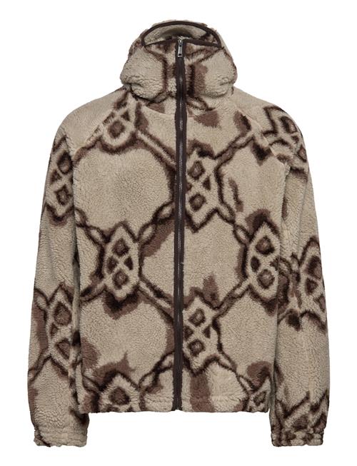 Burned Shield Sherpa Hoodie Daily Paper Brown