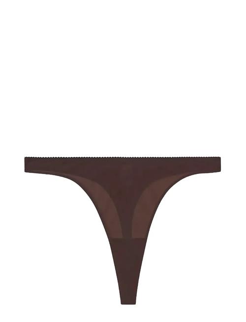 Mesh Thong Understatement Underwear Brown