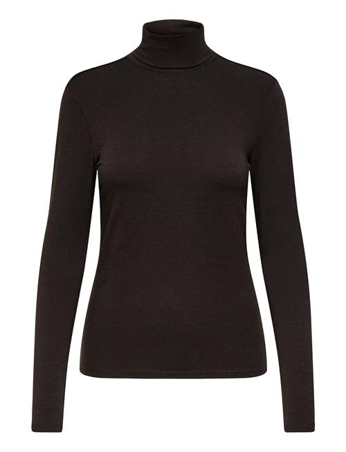 Onlsia L/S Roll Neck Top Box Jrs ONLY Brown