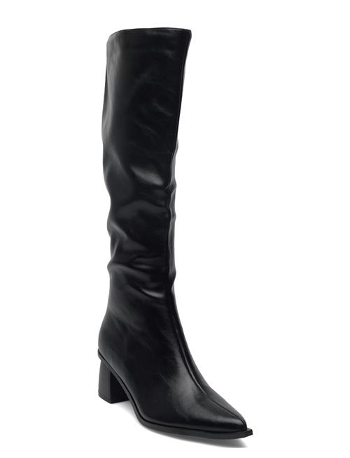 Bialeonora Tall Zip Boot Faux Leather Bianco Black