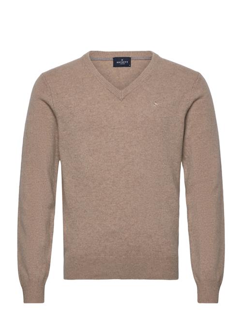 Lambswool V Neck Hackett London Beige