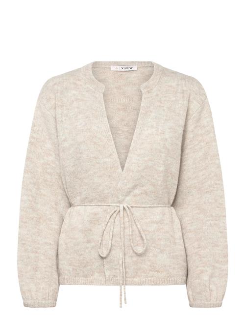 Lisette Knit Cardigan A-View Beige