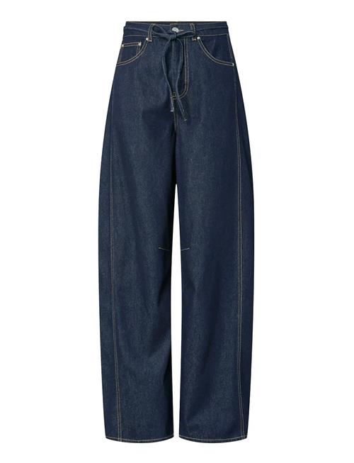 Pcfenna Mw Tie Barrel Jeans D2D Fsy Pieces Navy