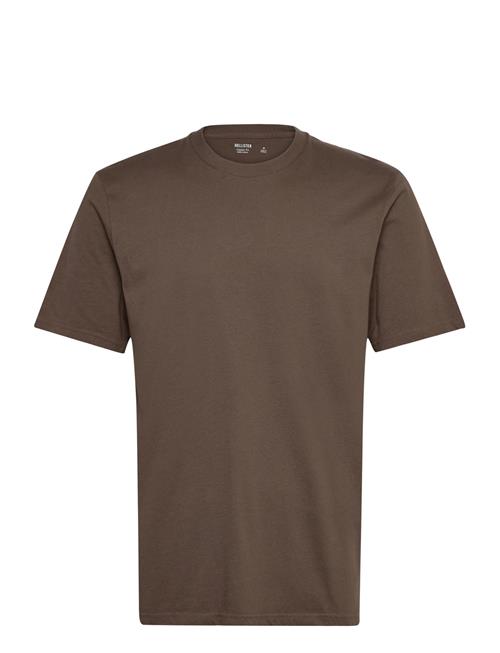 Classic Fit Knit T Shirt Hollister Brown