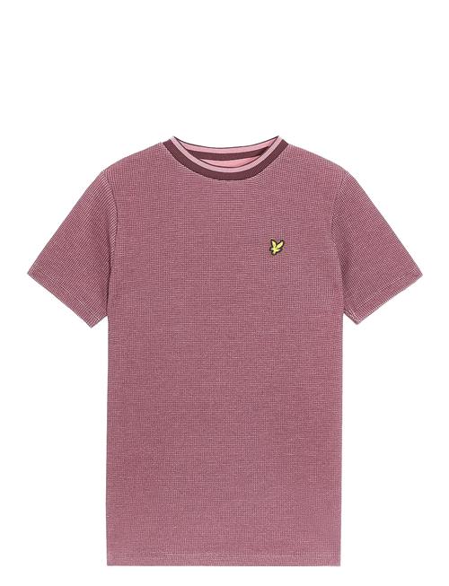 Two T Waffle T-Shirt Lyle & Scott Pink