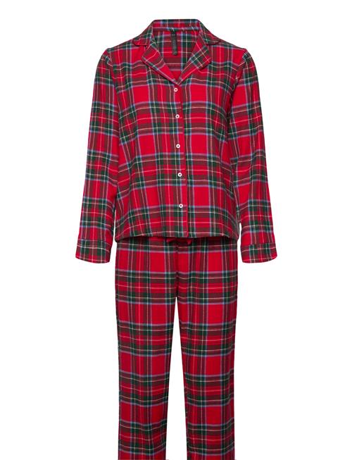 Pj Ls Flannel Twill Check Hunkemöller Red