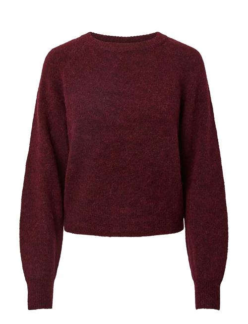 Yasjohi Ls Wool Blend Pullover S. Noos YAS Burgundy