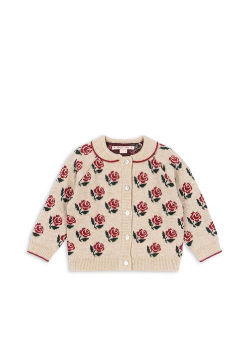 Konges Sløjd Belou Cardigan Med Strikket Krave Rose  Rose 2 Y  Creme  2 år  kvinde