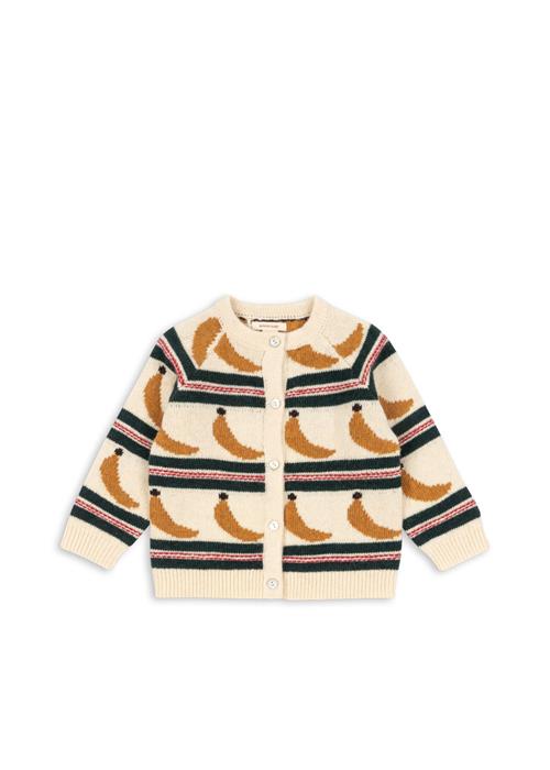 Konges Sløjd Billi Strikket Cardigan Banana  Banana 4 Y  Creme  4 år  mand